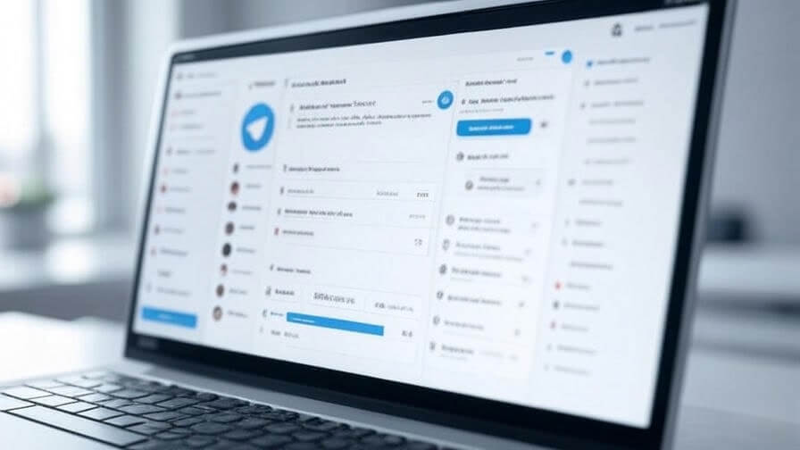 Telegram guides workspace with desktop and mobile