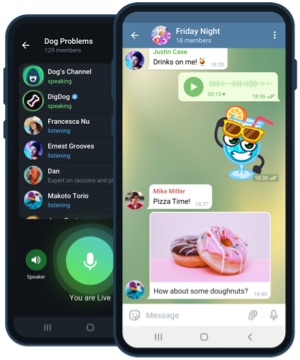 Telegram APK on Android smartphones and tablets